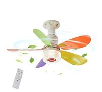 Ceiling Fan Light Cosmetic, 3 Speeds RGB Dimming Aid, Wireless Music Lighting Tool with Smooth Texture, Sleek Radiant Accessory with Modern Style, Home Solution for Living Room Living Room Bedroom