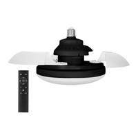 Ceiling Fan Light - Quiet Airflow Wind Blower, Remote Control Bedroom Lamps