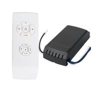 Ceiling Fan Remote Control, Adjustable Wind Speed Transmitter, 100W, Battery Operated, 300W, 3 Speeds Fan Controller with Timer and Light Control for Home Use, 5x1.8x13.5cm