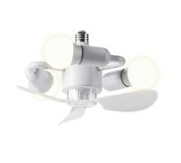 Ceiling Fans With Lights - E27 Screw Base Blower With Remote Control | Modern Ceiling Fan | For Bedroom Kitchen Living Room Nursery Farmhouse Indoor DIY Modular Silent DC Motor Intelligent Adjustment