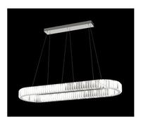 Ceiling Fashion Geometric Shape Crystal Oval Large Chandelier Hotel Lobby Living Room Bedroom LED Lighting, Home décor