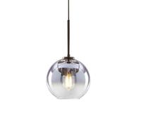 Ceiling Globe Glass Pendant Light Chandelier Kitchen Island Living Room Dining Table Adjustable Sphere Hanging Lamp Fixture for Loft Bar Hallway Farmhouse 30cm Blue Color
