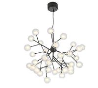 Ceiling Hand Blow Glass Sputnik Chandelier Firefly Pendant Lighting Hanging Lamp with G4 Indoor Decor Ceiling Light Fixture for Dining Room Kitchen Bedroom
