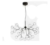 Ceiling Hand Blow Glass Sputnik Chandelier Firefly Pendant Lighting Hanging Lamp with G4 Indoor Decor Ceiling Light Fixture for Dining Room Kitchen Bedroom