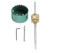 Ceiling Hole Opener Tool, Alloy Steel Hole Saw Opener Arbor Kit with Universal Hex Shank Interface, for Solid Wood, Drywall (Quick Detach Rod+50mm Opener)