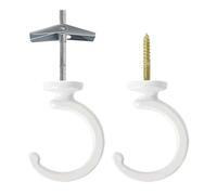 Ceiling Hooks - Balcony Planter Swag Holder | Rust-Proof Multi-Purpose Hook Set Of 2 For Indoor Outdoor Use, Heavy-Duty Hanging Solution For Kitchen, Porch, Garage, Workshop, Patio, Apartment, Greenho