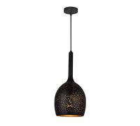 Ceiling Industrial Style E27 Single Head Chandelier丨Nostalgic Retro Iron Hollow Lampshade Restaurant Bar Decorative Lighting Lamp丨Lamp Size * Hanging Wire Length 100cm
