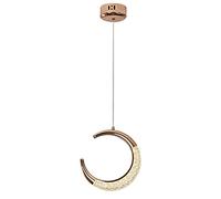 Ceiling LED Pendant Pendant Light Fixtures with Acrylic Diffuser, Rose Gold Crescent Moon Ceiling Lamp for Bedroom, Kitchen, Living Room -One Color-3-Luci(1-Luce)