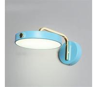 Ceiling Led Wall Lamp Lighting Fixture Bedside Home Bathroom Indoor Decoration Round Lights, Wall Lamp (Color : Blue)