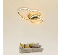 Ceiling Love Heart LED Ceiling Lamp Dimmable Romantic Warm Light with Remote Control Chandelier for Living Dining Room Bedroom Acrylic Shade Stylish Home Decor