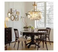Ceiling Luxury Crystal Chandeliers Living Dining Room Decor Golden Copper Ceiling Pendant Lights for Bedroom and Home Indoor Lamp Fixture
