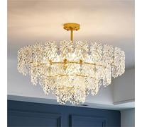Ceiling Luxury Glass Snowflake Ceiling Chandelier Lighting Living Room Hotel Lobby Bedroom Led Lights, Home décor