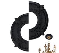 Ceiling Medallion 30cm PU Light Fixture Cover For Chandelier Fan