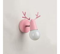 Ceiling Nordic Lighting Fixture Fairy Metal Lamp, Dining Room Bedroom Bedside Mounted Lamps, Vanity Mirror E27 Sconces Home Decor Wall Wash Lights (Color : Pink)