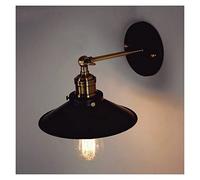Ceiling Retro V-intage Loft Black E27 LED Iron Industrial Decor Indoor Lighting Bracket Light Living Room Bedroom Bedside, Wall Sconces (Color : Single Lamp)