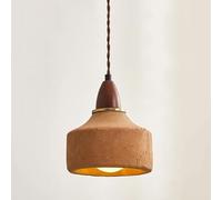 Ceiling Scandinavian Minimalist Brown Ceramic Old Hanging Light Fixture, E27 Mid-Century Ceiling Dining Room Table Chandelier Bedroom Cafe Bar Home Decoration