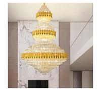 Ceiling Villa High Floor Living Room Crystal Chandelier Light Luxury Hotel Lobby, Home décor