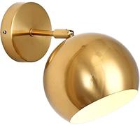 Ceiling Wall Lamp, Swing Arm Wall Light, Adjustable Brass Wall, Bedside Reading Lamps, Vintage Indoor Lighting Fixture for Living Room Hotel Coffee Shop Bedroom Hallway, Gold