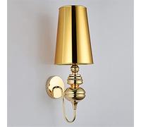 Ceiling Wall Lamps Cloth Shade Wall Living Room Foyer Bedroom Beside Lamp Wall Lights, Wall Sconces (Color : Gold, Size : H 47cm Small)