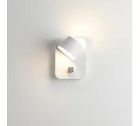 Ceiling Wall Light 12W LED Wall with Dimming Hardwired Wall Lamp 350° Rotatable Up Down Sconces Wall Lighting for Living Room, Bedroom, Aisle, Corridor,White (Color : White)