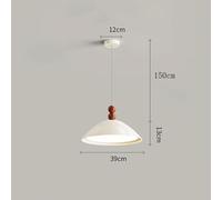 Ceiling White LED Chandelier, Cream Breeze Pendant Fixture, Ceiling Lights Above Dining Table, 3000K-6000K Tri-Colour Variable Light, 30W, for Living Room Bedroom