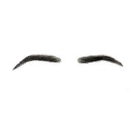 Ceja auténtica similar al pelo, pelo real hecho a mano, cejas falsas de ganchillo, imitación ecológica perezosa natural tatuaje de cejas, pegatinas de cejas postizas impermeable (no incluye pegamento)