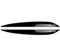 Ceja de Faro para VW para Touareg 2010-2012 2013 2014 2015 2016 2017 2018 Cubierta Faro Párpado Embellecedor Cejas Pegatina Lámpara Cabeza Coche Faros Cejas(Glossy Black)