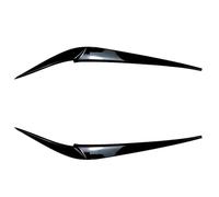 Ceja de Faro para X3 X4 G01 G02 Faro Ceja Coche Cubierta Párpado Decoración Embellecedor Pestañas Luz Cabeza ABS 2018 2019 2020 2021 Faros Cejas(Glossy Black)