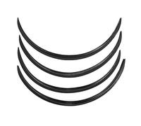 Ceja de rueda de coche, 4PCS Fibra de carbono Anti-rayado Arco Recorte Labios Tira Guardabarros de rueda Protector de llamarada Universal 72cm/28.4in(Patrón de carbono), exterior automotriz