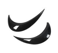 Ceja faro coche negro Faro Ceja Izquierda Derecha Color Fibra Carbono Elegante Diseño Aerodinámico Protector Para Coches
