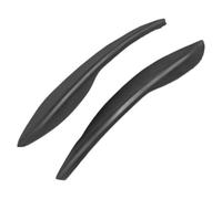 Ceja faro coche negro Para Fit 2009-2012 Cubiertas Faros Fibra Carbono Lámpara Frontal Vidrio Párpados Pegatina Decorativa Cejas