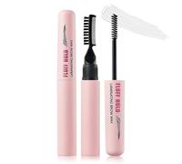 Cejas de cera para cejas, gel transparente para fijar y dar forma, gel de peinado de cejas con cepillo y peine