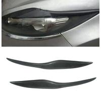 Cejas de Faros Delanteros para Ford Fiesta MK7 2008-2012, Kit de Cuerpo de Párpado de Cejas de Faros de Coche ABS de 2 Piezas