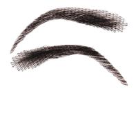 Cejas Falsas - Cabello Humano 3D Tejidas Pegatinas | Cejas Trenzadas | Realistas Falsas Mujeres Hombres Maquillaje Cine TV Natural