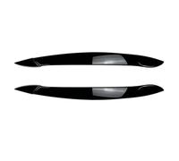 Cejas para faros coche Ajuste para BMW X5 E70 2008-2013 pegatina de ceja para faro delantero coche(Piano black)