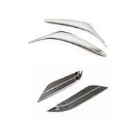 Cejas para faros coche Ajuste para Toyota Prado 150 FJ 2014-2017, embellecedor de cubierta tira cejas para faros delanteros coche(Chrome AB)