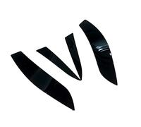 Cejas para Faros de Coche Para VW para Golf 6 Mk6 para GTI R faro trasero párpados cejas 2008 2009 2010 2011 2012 2013 lámpara de cubierta de luces traseras Faros Ceja Párpados (Color : Gloss Black)