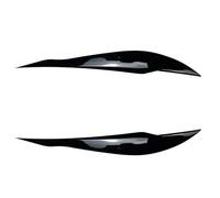 Cejas para faros delanteros del coche Para Serie 3 F30 F31 318i 320i 2012-2018 2 Piezas Cubiertas Tapa Ojo Faro De Coche Lámpara Cejas Pegatinas Embellecedoras ABS(Gloss Black)
