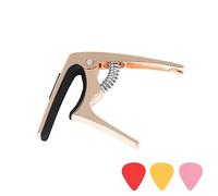 Cejilla ajustable 3 en 1 de metal y almohadilla de silicona deslizante con 3 púas para 4 cuerdas, 6 cuerdas, tono de afinación de guitarra