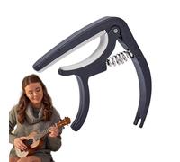 Cejilla de afinación de guitarra clásica, agarre portátil de acción de resorte, accesorio de guitarra multifuncional, 4.2 x 3.1 x 0.47 pulgadas, fácil de usar, portátil para folk folk