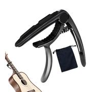 Cejilla de guitarra, abrazadera de metal para banjo, cejilla portátil multifunción para actuaciones en escenario, concierto en, práctica, aprendizaje, grabación