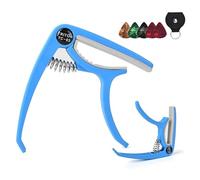 Cejilla de guitarra ABS - Capo universal de una mano | Accesorios universales para instrumentos de cuerda, para guitarra acústica y eléctrica de 6 cuerdas, bajo, mandolina, ukelele, banjo, con soporte