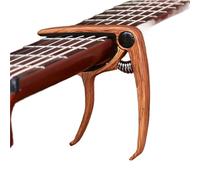 cejilla de guitarra Cejilla de guitarra metal, 1 pieza, aleación aluminio, afinador, abrazadera, cejilla profesional(Dark wood color)