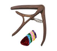 Cejilla De Guitarra - Cejilla De Nailon Para Guitarras Acústicas Eléctricas Y Clásicas | Herramienta De Transposición De 6 Selecciones Con Selecciones De Colores Aleatorias Incluidas Para Cambios De N