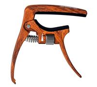 Cejilla de Guitarra Clip de tono de guitarra, guitarra acústica popular, Clip de tono de Metal, Capo, Clip ajustable para Acústica, Eléctrica(Color:marrón)