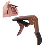 Cejilla de guitarra para guitarras acústicas y eléctricas, pequeña almohadilla de silicona silenciosa portátil Capo con resorte Kyser Capo para guitarra acústica de 6 cuerdas