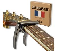 Cejilla para Guitarra Acústica y Eléctrica - NUEVO - Apta para Ukelele, Banjo y Mandolina - Profesional, Alto Rendimiento - Fabricada con Aleación de Zinc - Bronce