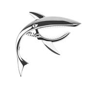 Cejilla para guitarra Shark - Aleación Tamaño estándar 13x8,5 cm Compacto | Clip de tensión de cuerda acolchade silicona, transposición rápida, operación con una mano | Etapa acústica de prensa