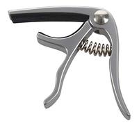 Cejilla para ukelele con una sola mano, cambio rápido, piezas y accesorios para guitarra (plata)