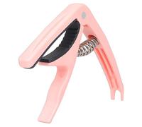 Cejilla para Ukelele y Guitarra Acústica, Abs y Metal Rosa | Cambio Rápido de Tono, Presión Uniforme en Cuerdas, Uso en Canciones Tradicionales y Música Folk